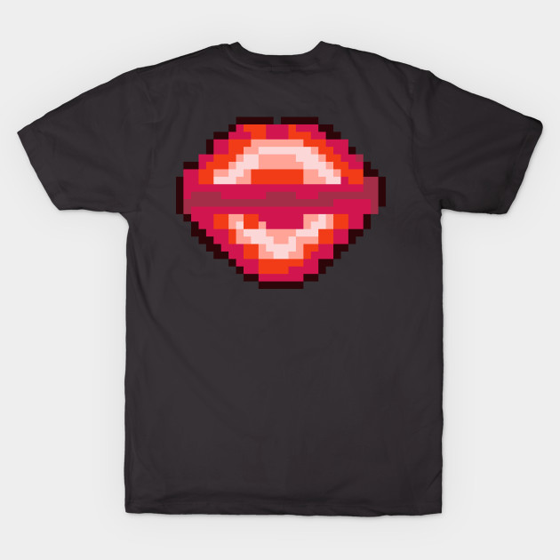 Pixel Kissing Lips by okpinsArtDesign